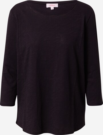 s.Oliver Shirt in Black: front