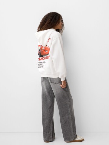 Bershka Sweatshirt in Weiß