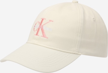 Casquette Calvin Klein Jeans en blanc : devant