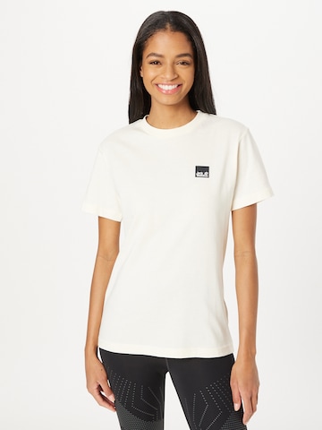 T-shirt fonctionnel JACK WOLFSKIN en blanc : devant