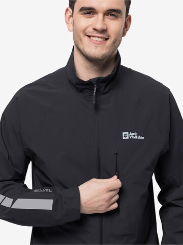 JACK WOLFSKIN Athletic Jacket in Black