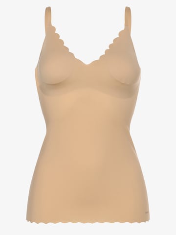 Regular Maillot de corps Skiny en beige : devant