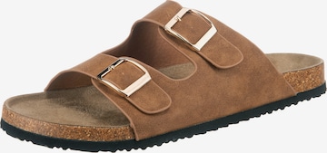 ambellis Mules in Brown: front