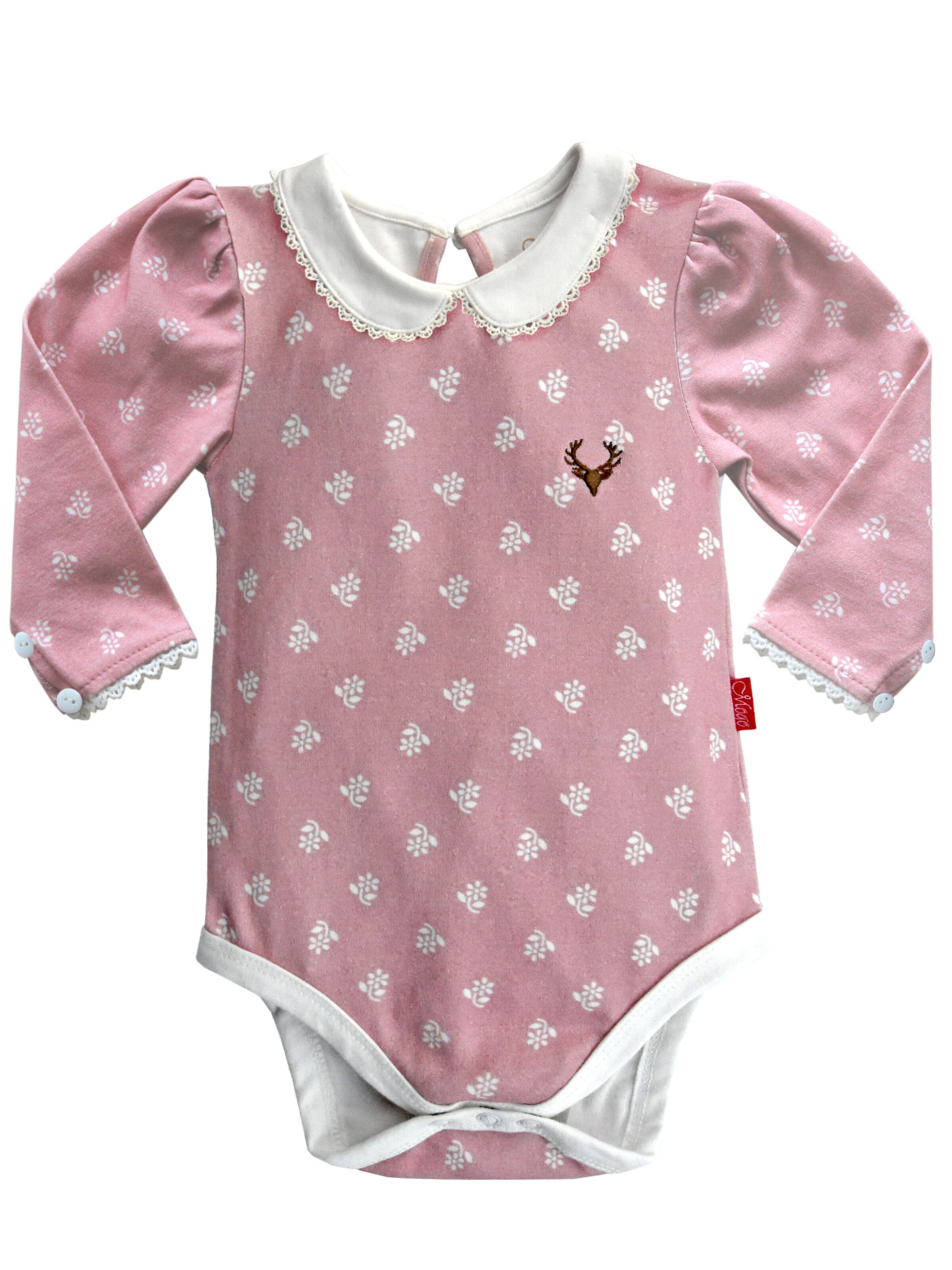 Mogo Strampler/Body 'Bonegg' in Pink: Vorderseite