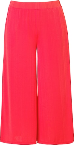 Wide Leg Pantalon Ulla Popken en rouge : devant