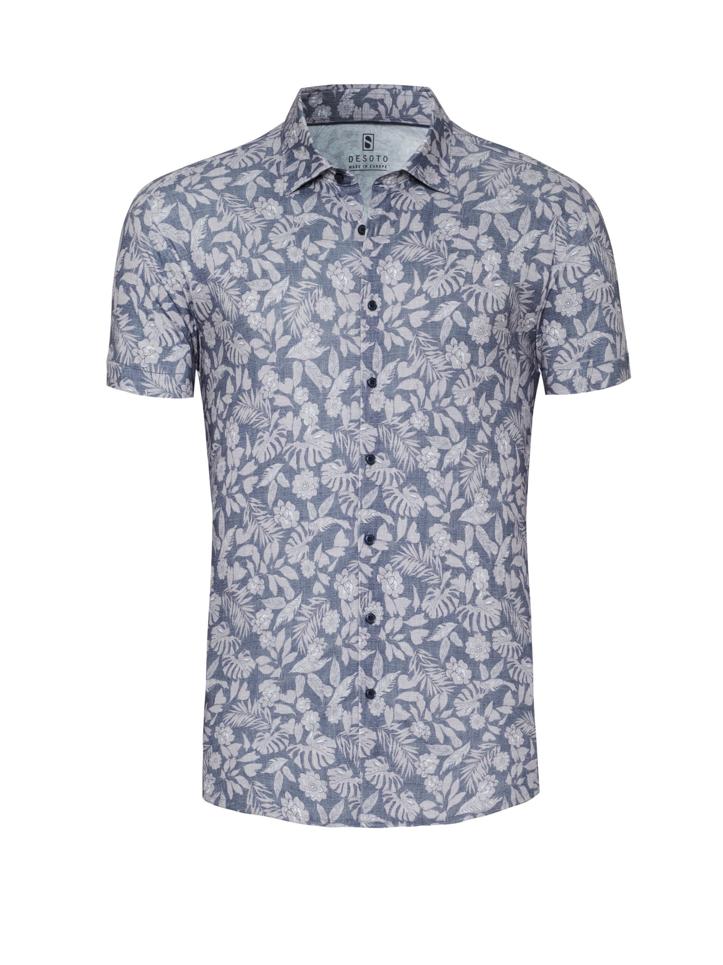 DESOTO Regular fit Overhemd in Grijs: voorkant