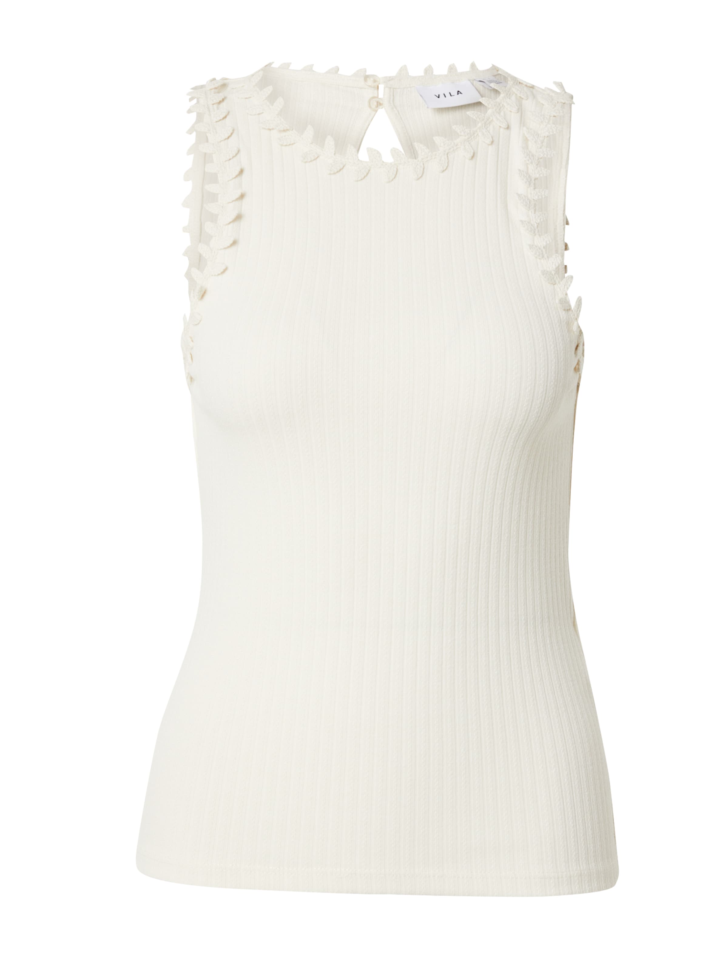 VILA Τοπ 'VIBabia Leaf' σε μπεζ: μπροστά