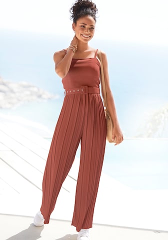 LASCANA Jumpsuit in Red: front