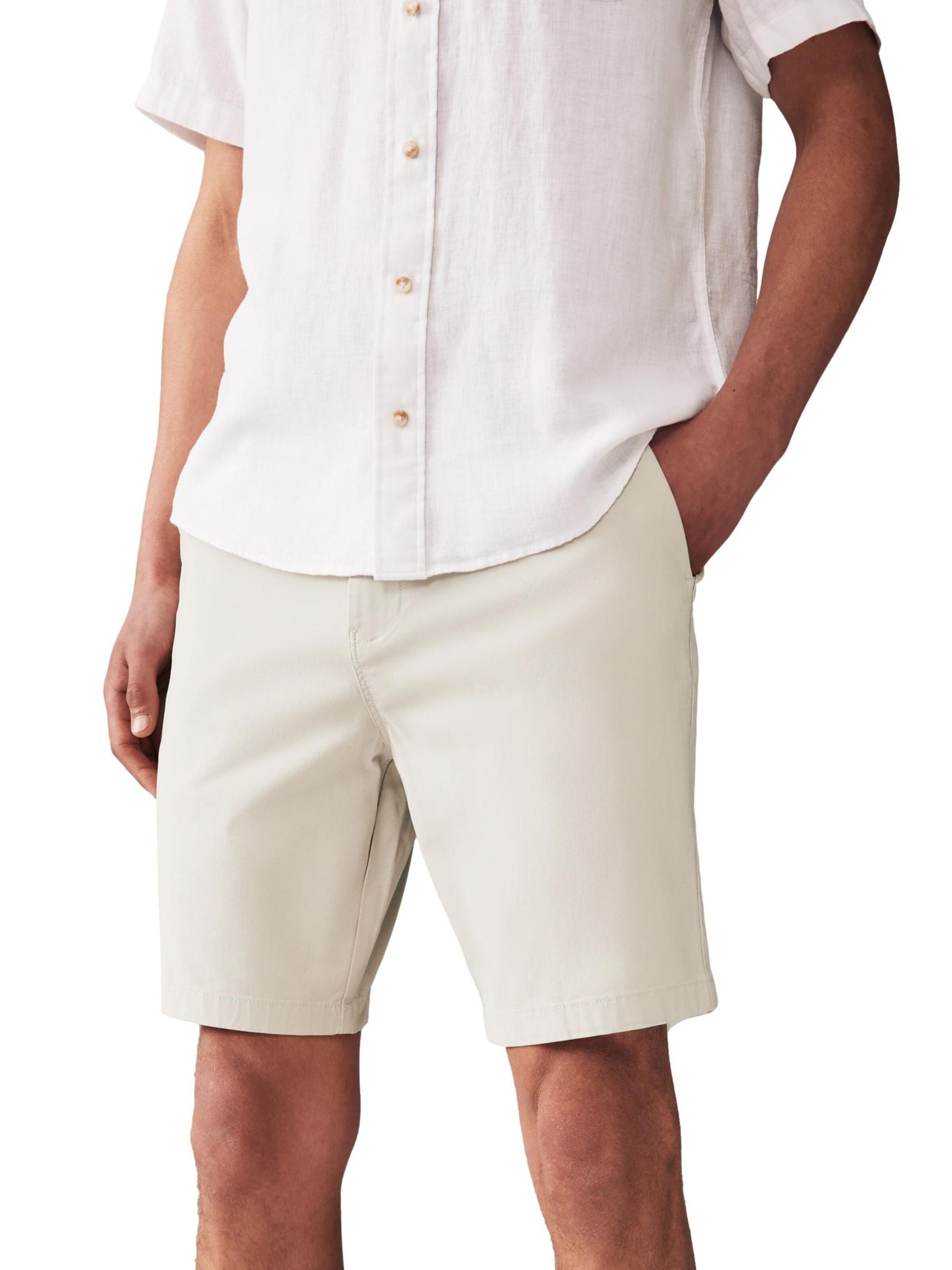 Nextregular Chino hlače - bež boja: prednji dio