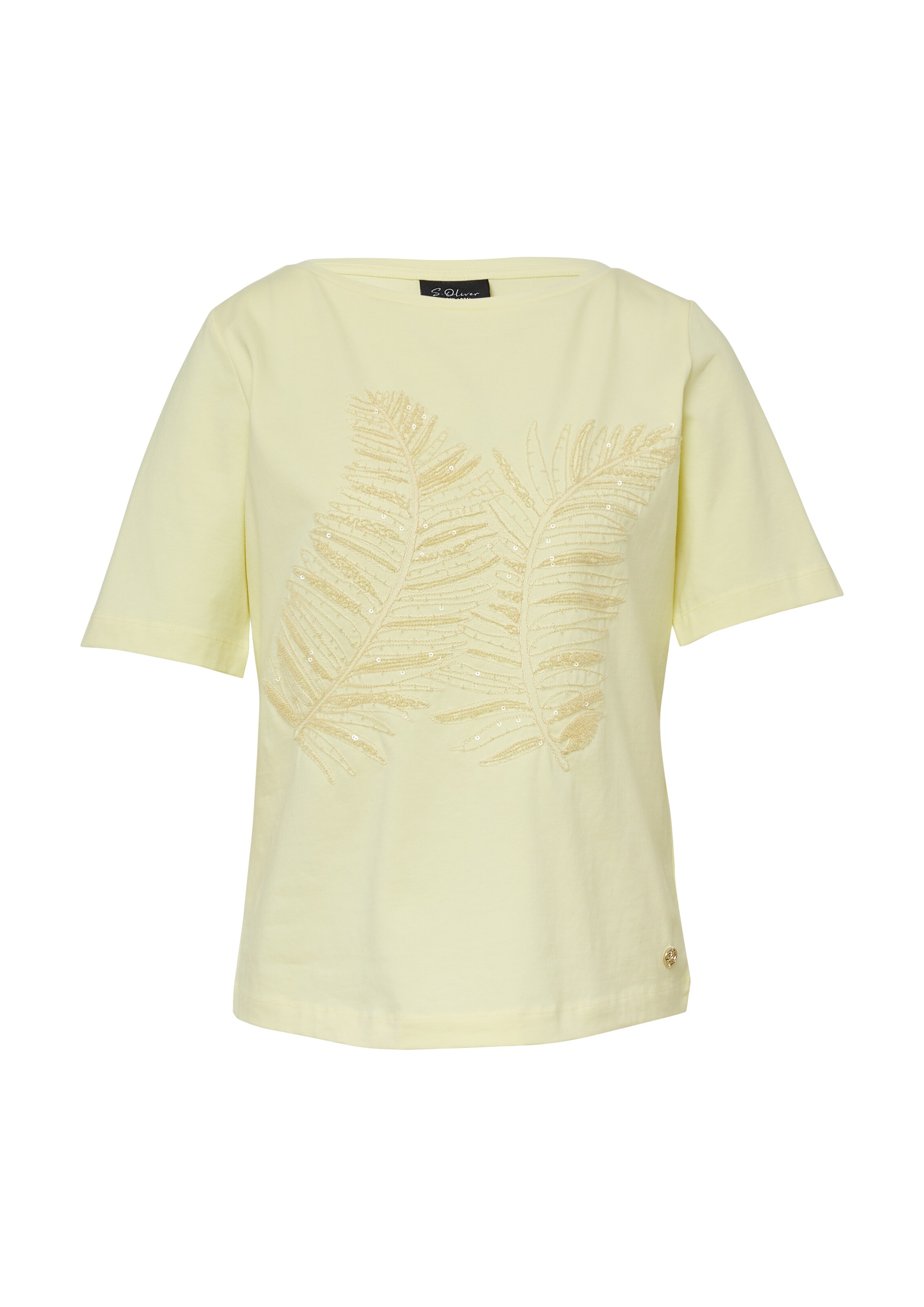 T-shirt s.Oliver BLACK LABEL en vert : devant