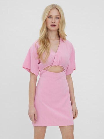 VERO MODA Shirt Dress 'Regitze' in Pink: front
