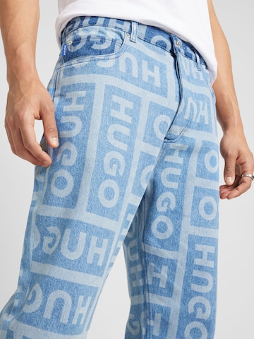 HUGO Flared Jeans 'Nate' in Blau