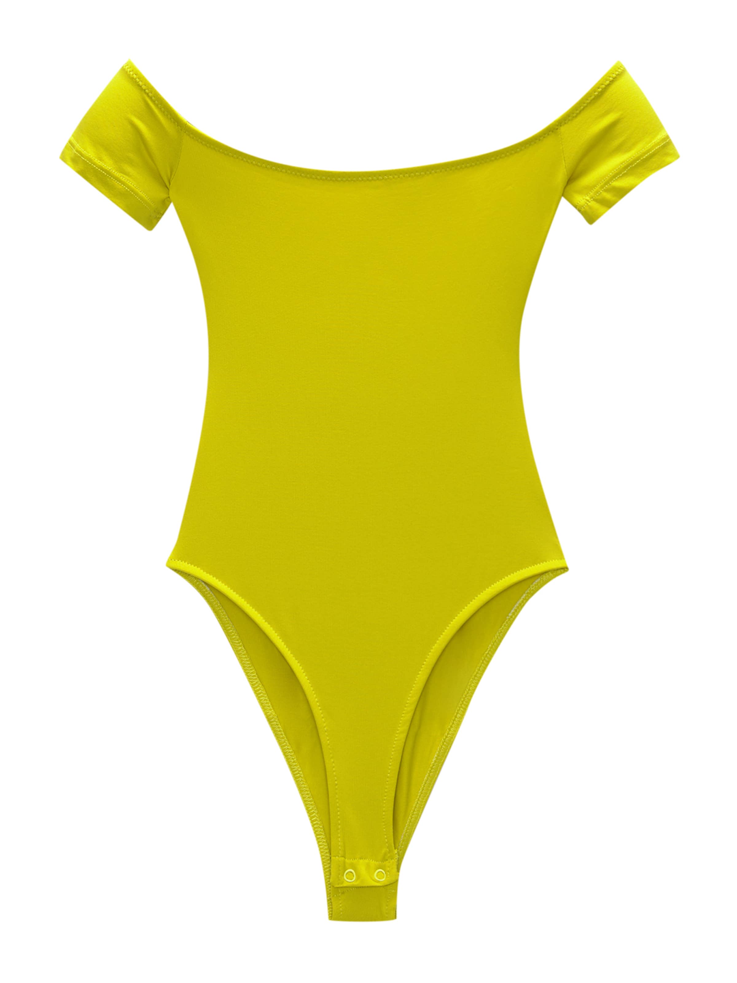 Shirtbody Pull&Bear en vert : devant