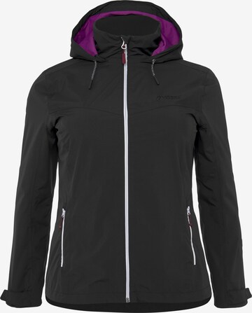 Maier Sports Outdoor Jacket in Black: front