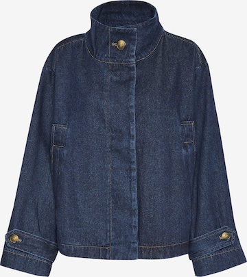 SOAKED IN LUXURY Tussenjas 'Jannine' in Blauw: voorkant