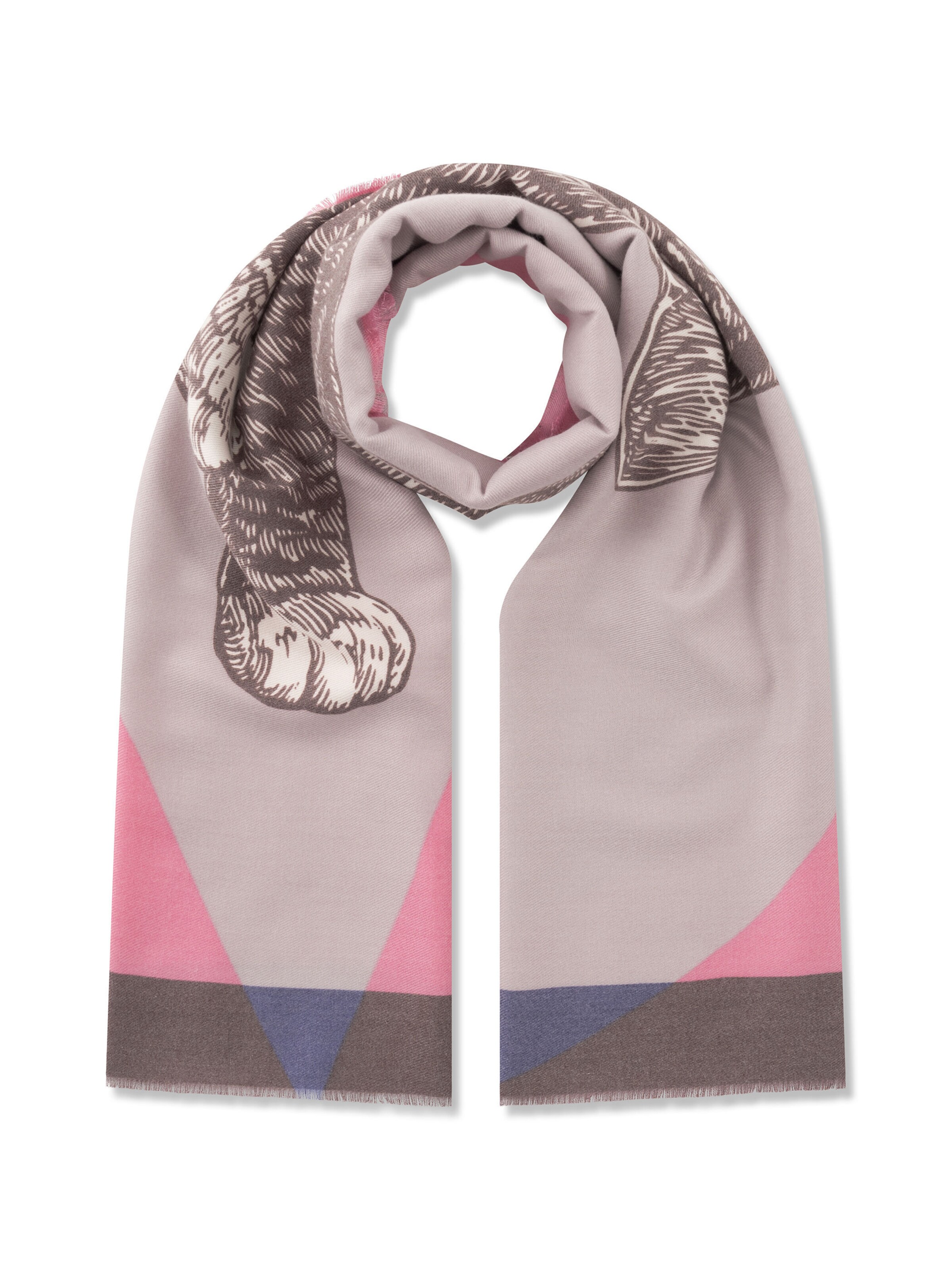 CODELLO Scarf in Pink: front
