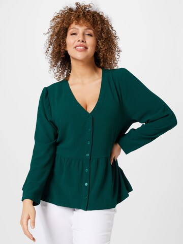 ABOUT YOU Curvy Blouse 'Jayla' in Groen: voorkant