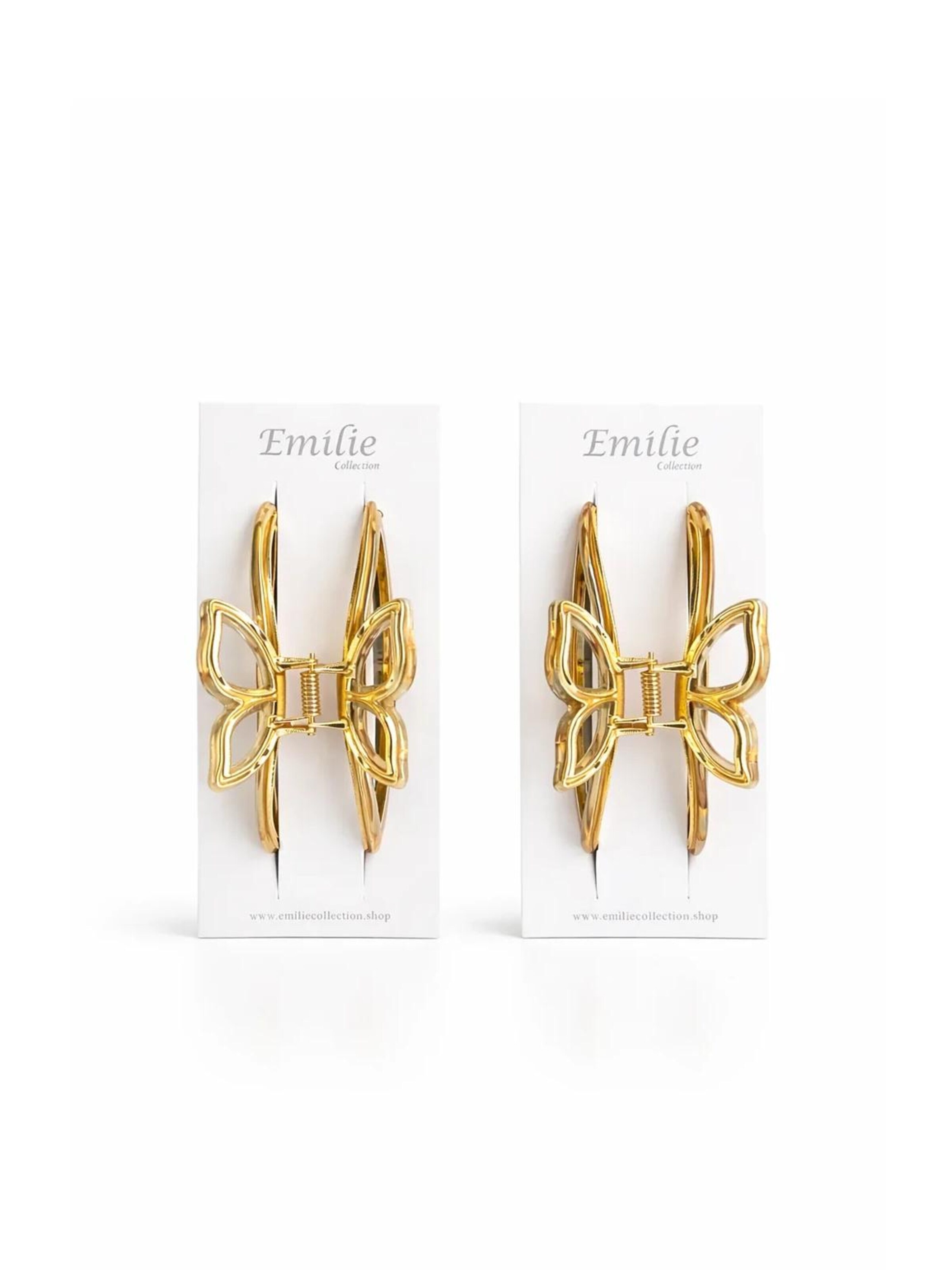 Ornamento per i capelli '2x haarklem vlinder' di Emilie collection in colori misti