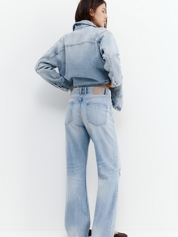 évasé Jean Pull&Bear en bleu