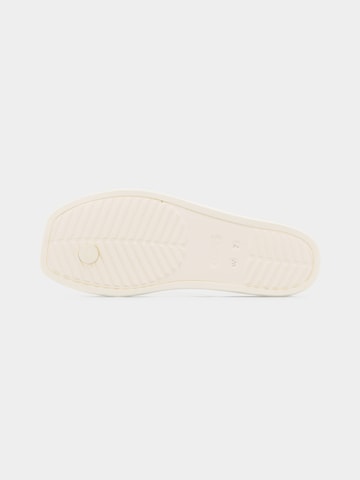 Crocs Zehentrenner 'Miami Toe Loop' in Beige
