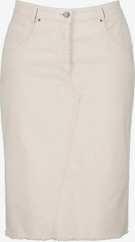 Ulla Popken Rok in Beige: voorkant