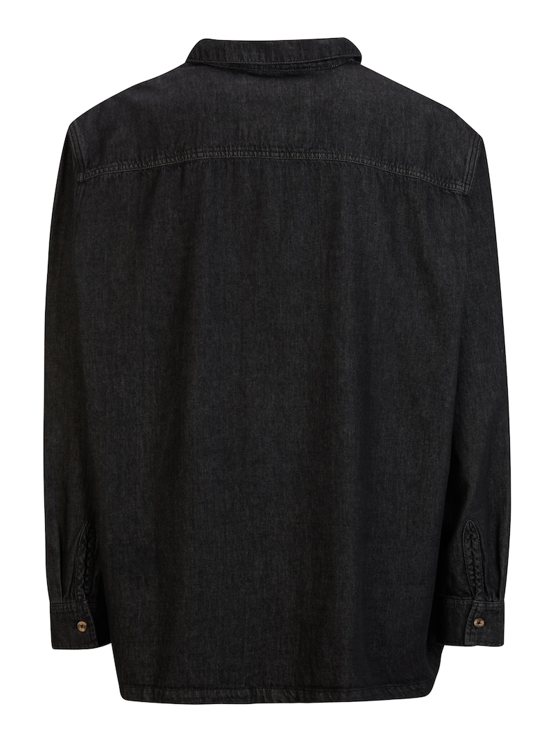 Button-up Shirts Urban Classics Denim shirts Black