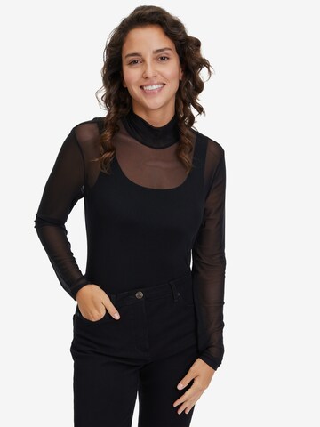 Vera Mont Basic Shirt mit Turtle Neck in Schwarz: predná strana