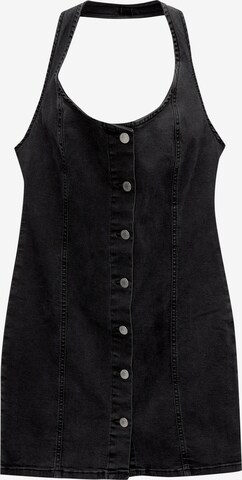 Pull&Bear Sukienka koszulowa w kolorze czarny: przód