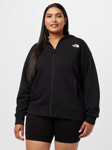 THE NORTH FACE Sweatjacke in Schwarz: predná strana