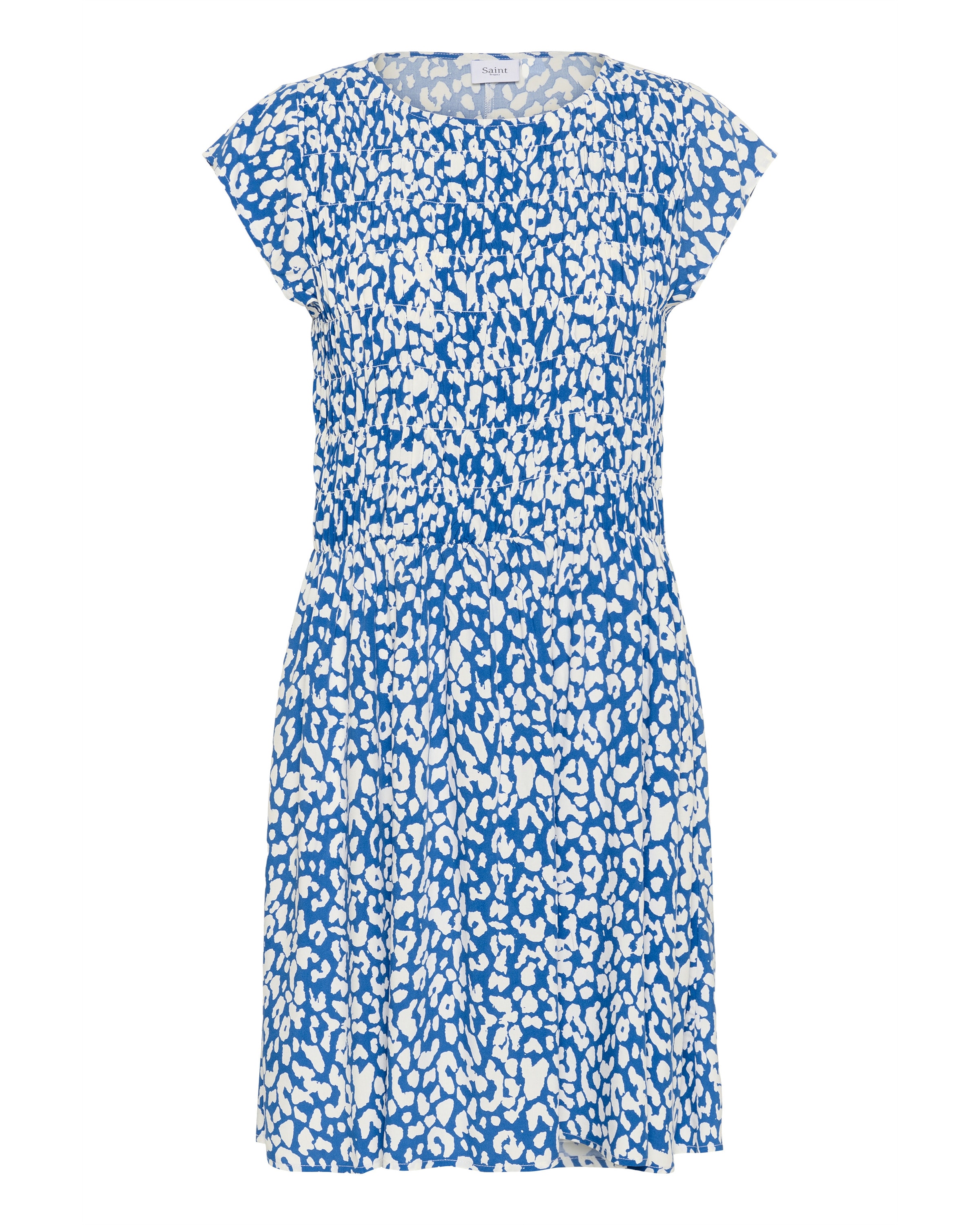SAINT TROPEZ Jurk 'Gisla' in Blauw: voorkant