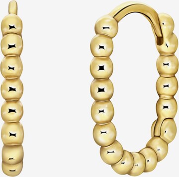 Lucardi Earrings 'Modern' in Gold: front