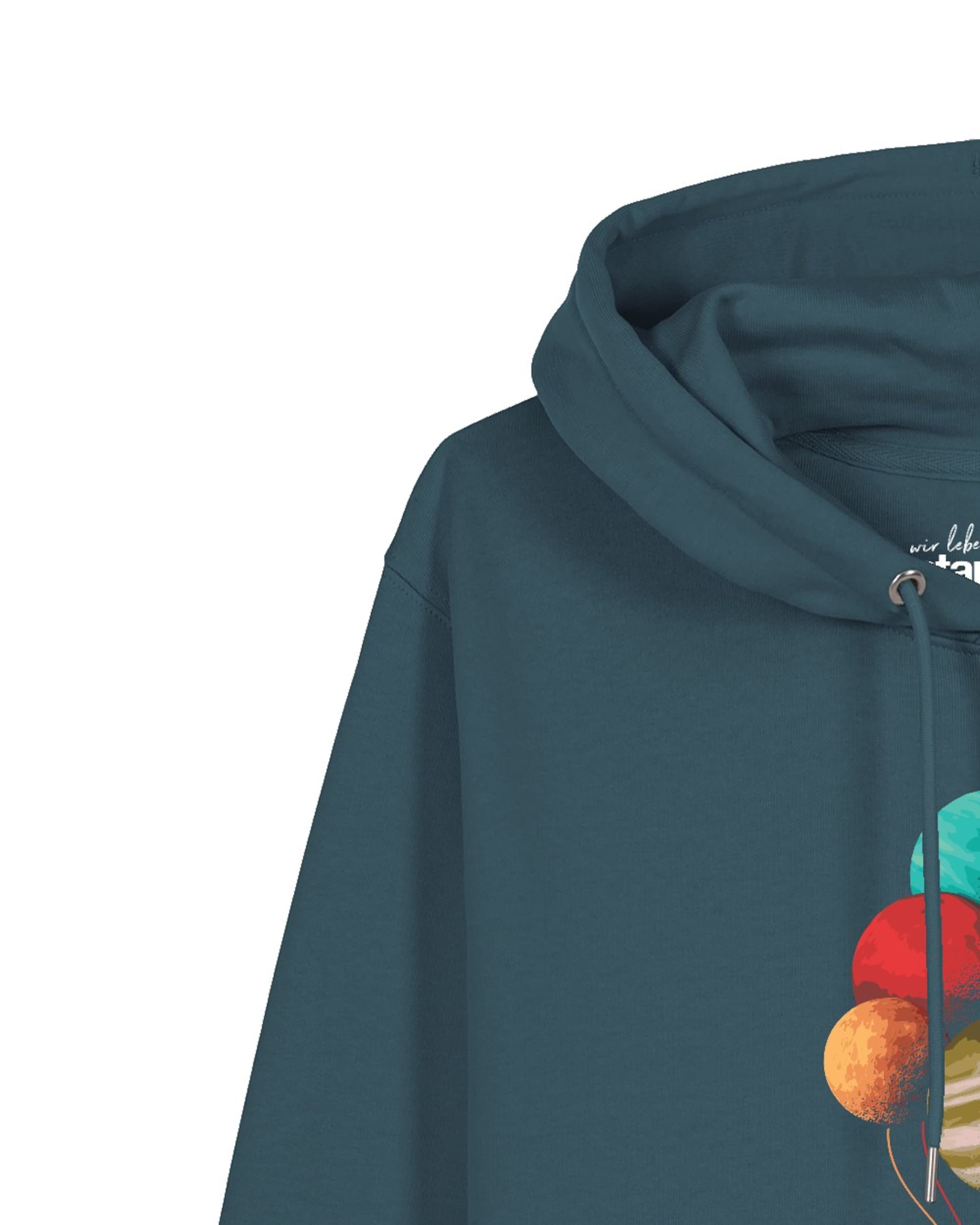 Watapparel Sweatshirt 'Balloon Spaceman' in Blue