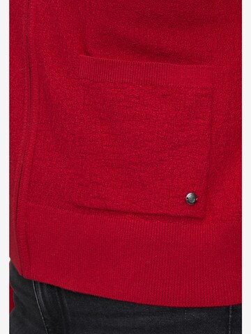 Betty Co Strick-Cardigan mit Reißverschluss in Dunkelrot ABOUT YOU