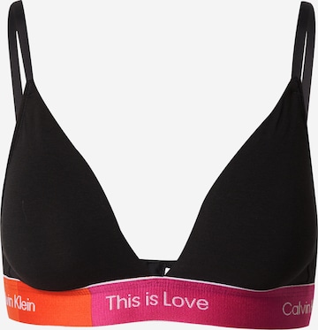 Calvin Klein Underwear Triangen Behå i svart: framsida