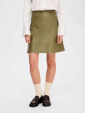 SELECTED FEMME Rok in Groen: voorkant