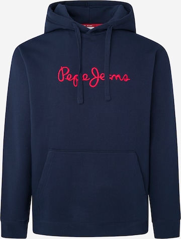 Sweat-shirt 'New Joe' Pepe Jeans en bleu : devant