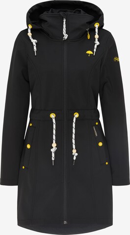 Schmuddelwedda Raincoat in Black: front