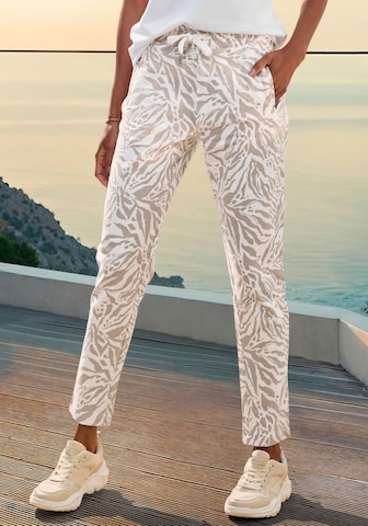 VENICE BEACH - Slimfit Pantalón en blanco: frente
