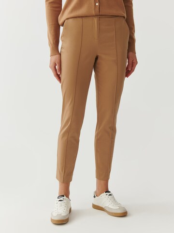 Regular Pantalon à plis 'JAKINA' TATUUM en beige : devant