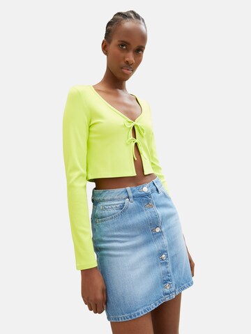TOM TAILOR DENIM Majica | zelena barva