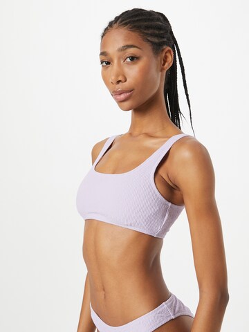 Champion Authentic Athletic Apparel Bustier Bikinitop in Lila: voorkant