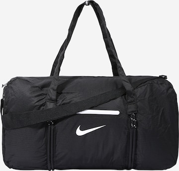 NIKE Sports Bag in Black: front