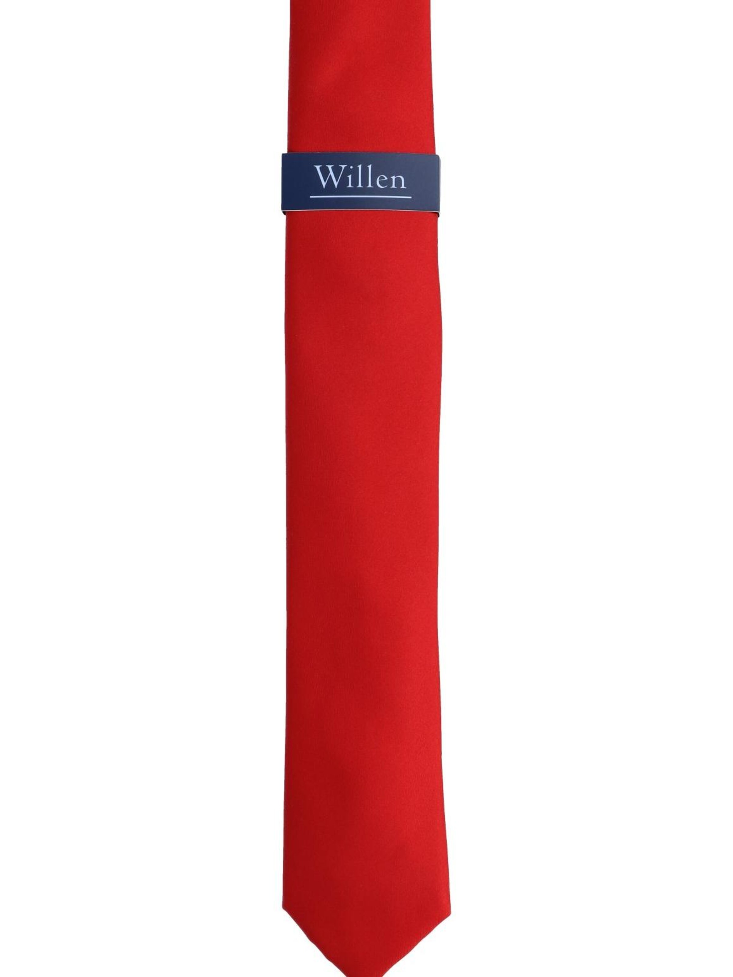 WILLEN Tie 'Uni de Luxe' in Red: front
