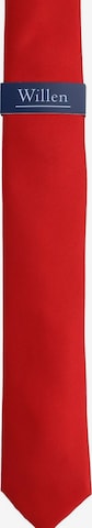 WILLEN Tie 'Uni de Luxe' in Red: front