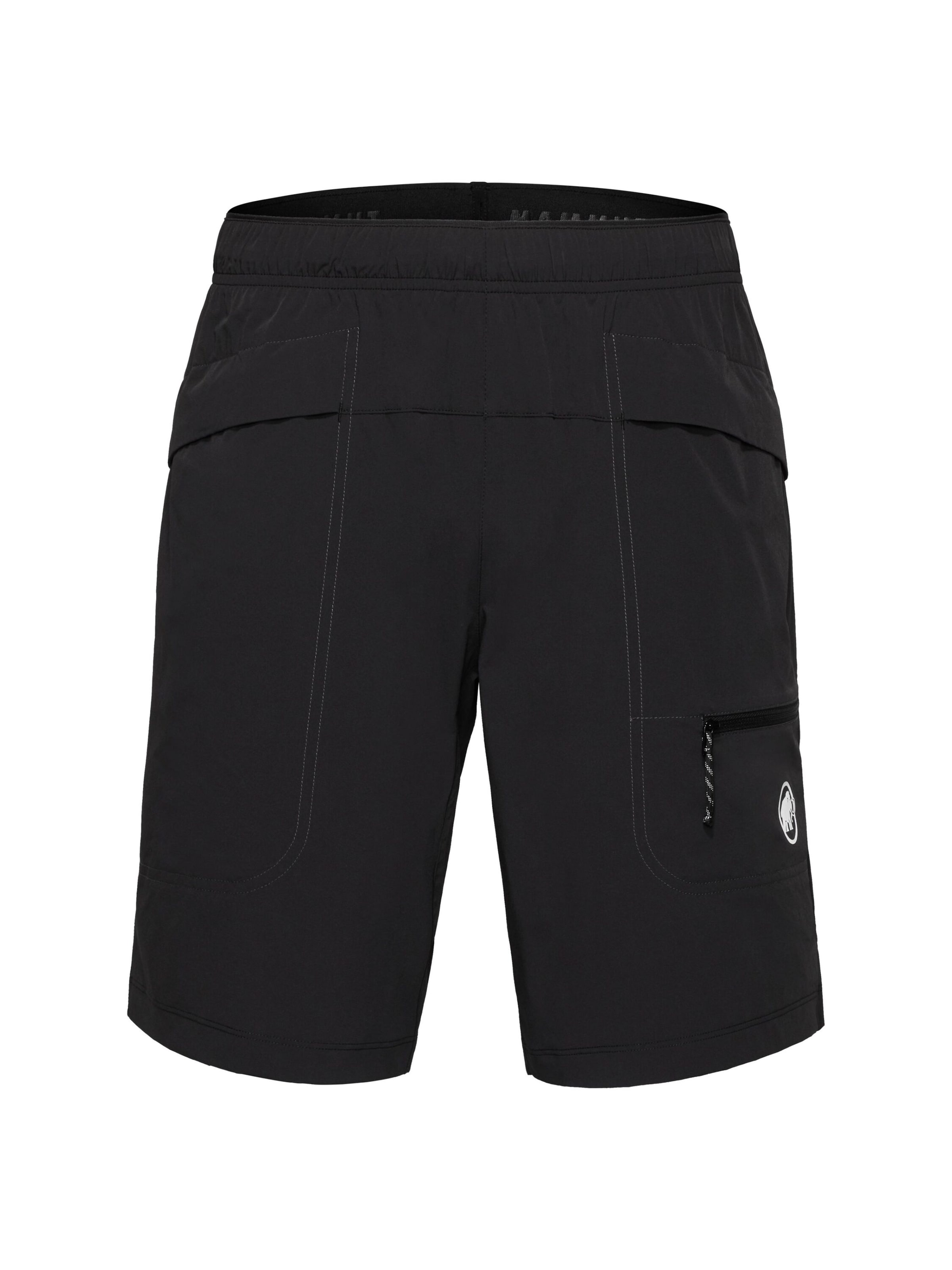 MAMMUT Regular Outdoor Pants in Black: front