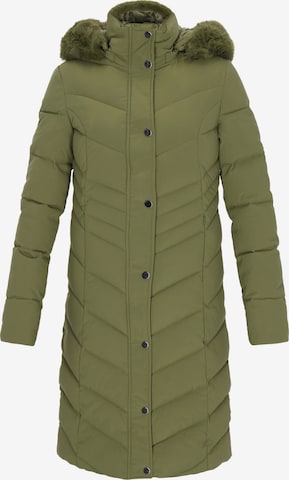 Usha Winter Coat in Green: front