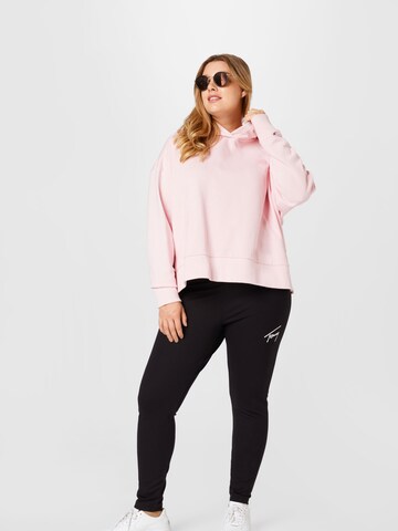 Sweat-shirt Tommy Hilfiger Curve en rose