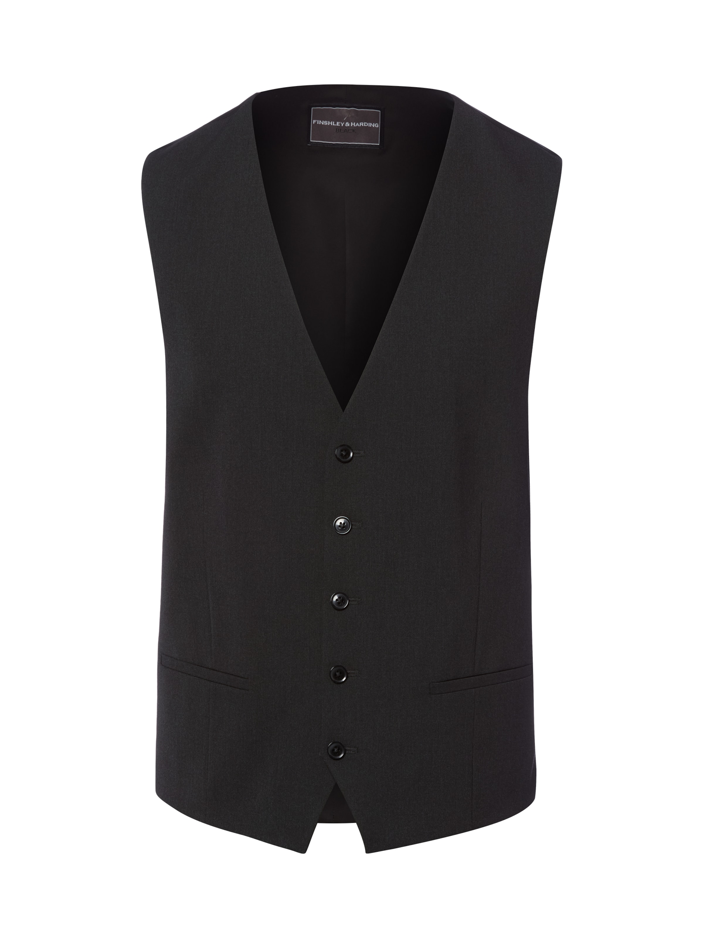 Finshley & Harding Gilet in de kleur Antraciet, Productweergave
