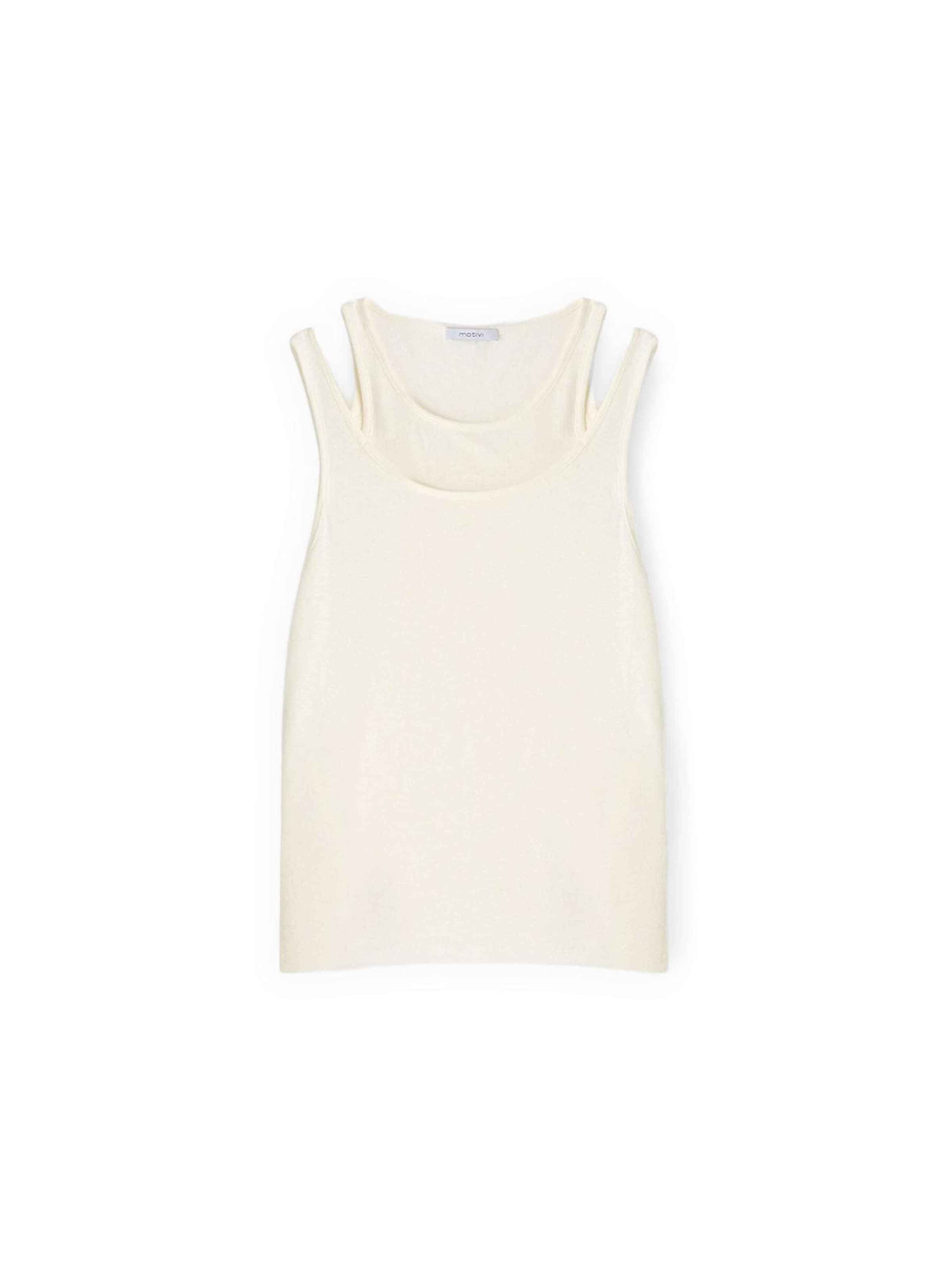 MOTIVI - Camiseta en blanco: frente