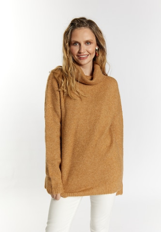 usha FESTIVAL Sweater in Brown: front